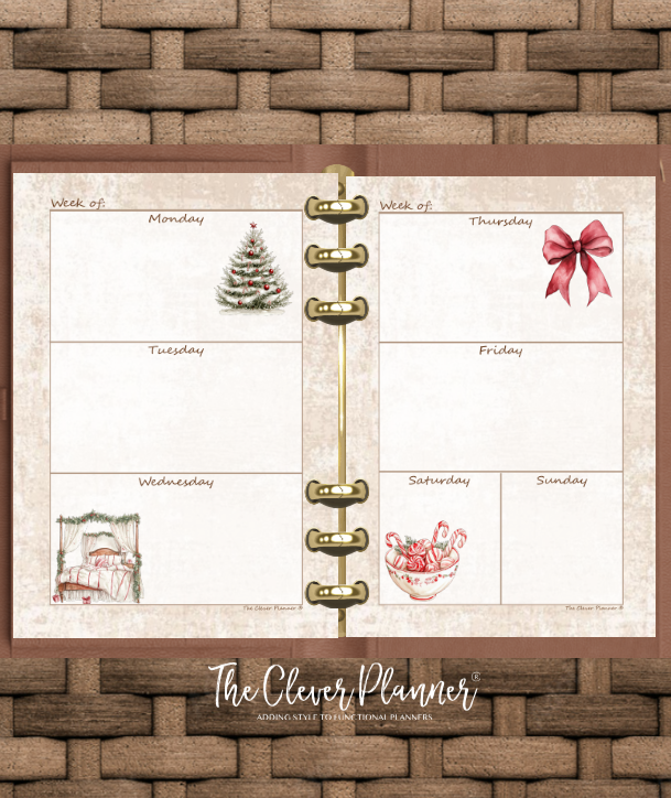 Christmas - Undated Weekly Planner Refill