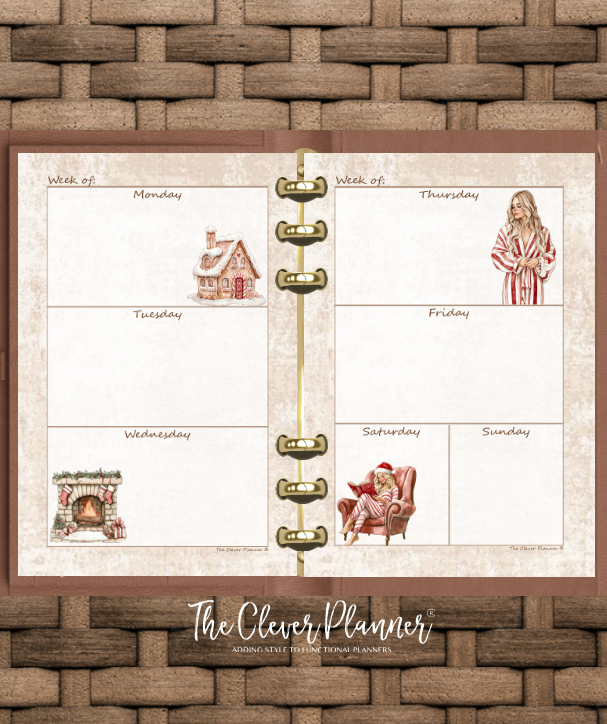 Christmas - Undated Weekly Planner Refill