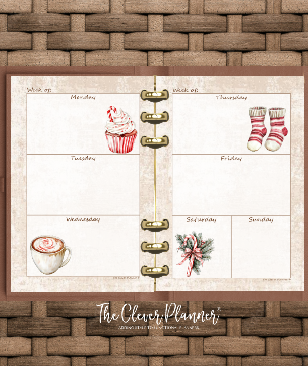 Christmas - Undated Weekly Planner Refill