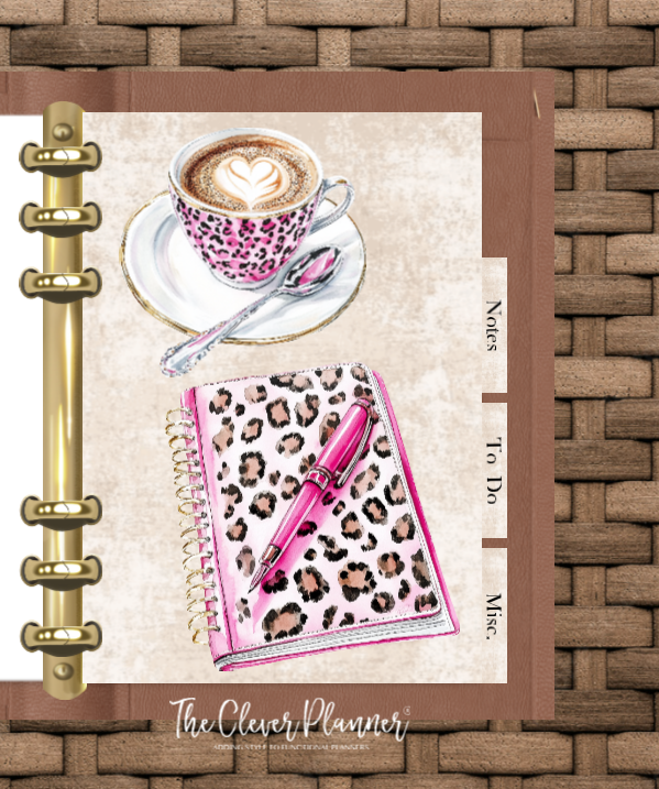Leopard Print Planner Insert Bundle tab set (planner not included)