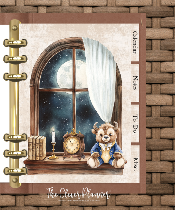 Midnight Rose Planner Insert Bundle tab set (planner not included)
