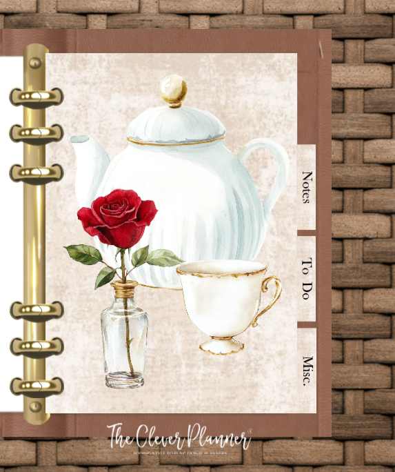 Midnight Rose Planner Insert Bundle tab set (planner not included)