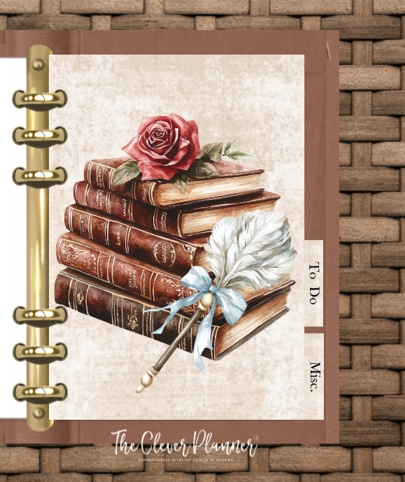 Midnight Rose Planner Insert Bundle tab set (planner not included)