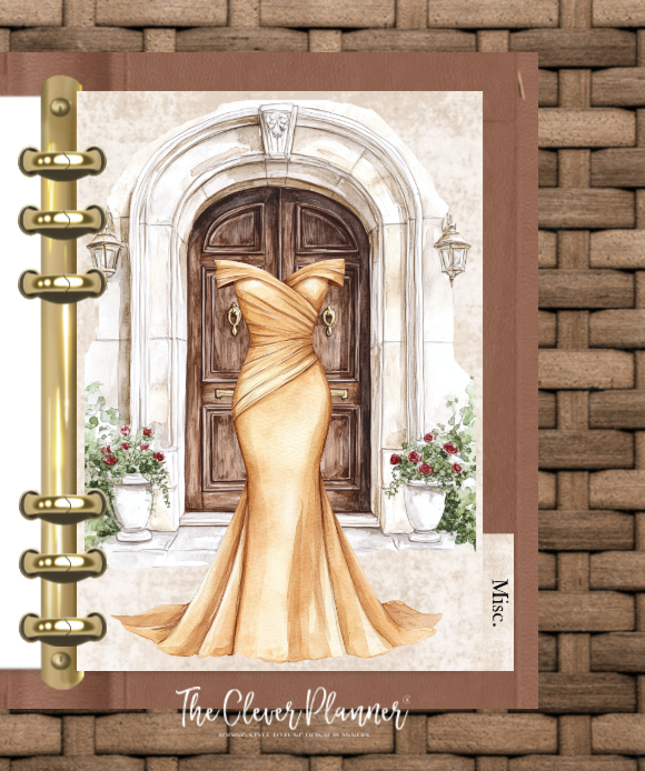 Midnight Rose Planner Insert Bundle tab set (planner not included)