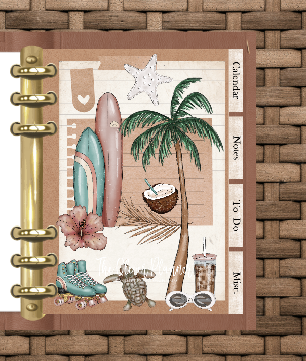 Beach Planner Tab Set Bundle (planner not included)