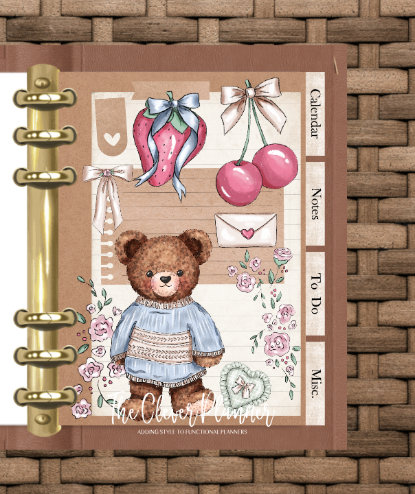 Country Bear Planner Insert Bundle tab set (planner not included)