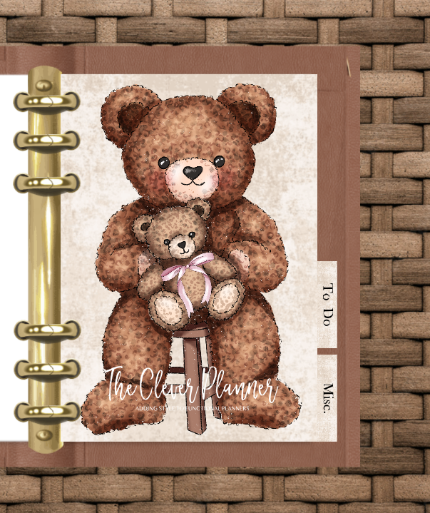 Country Bear Planner Insert Bundle tab set (planner not included)