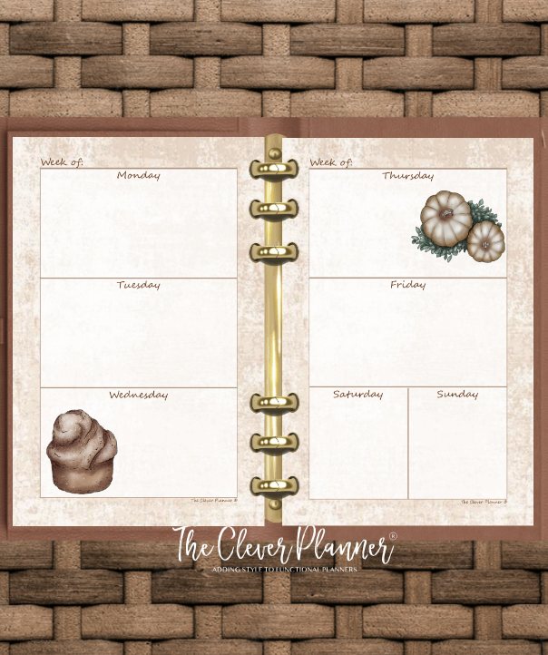 Fall - Undated Weekly Planner Refill