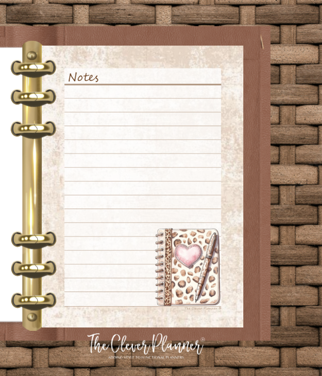 Leopard Print Planner Insert Bundle tab set (planner not included)