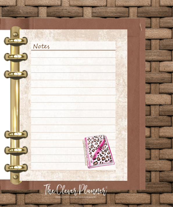 Leopard Print Planner Insert Bundle tab set (planner not included)