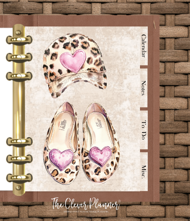 Leopard Print Planner Insert Bundle tab set (planner not included)
