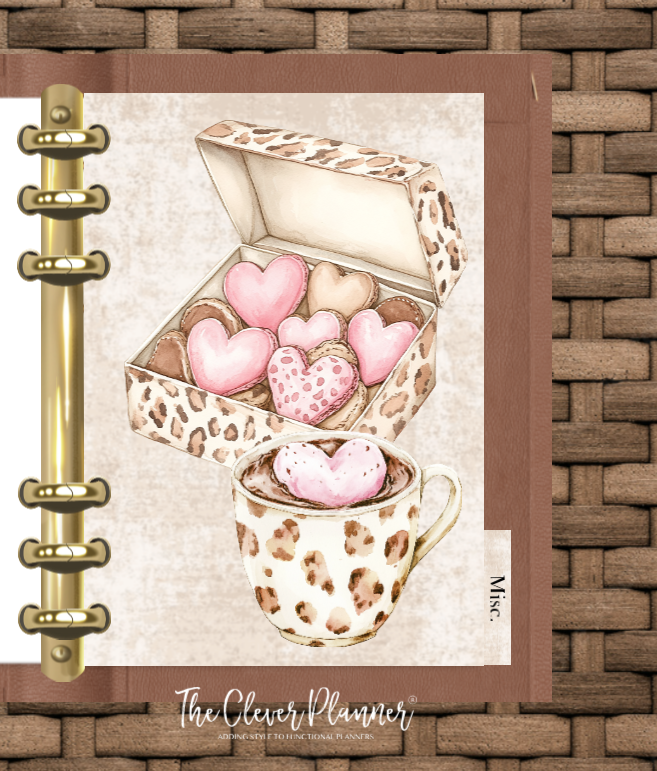 Leopard Print Planner Insert Bundle tab set (planner not included)