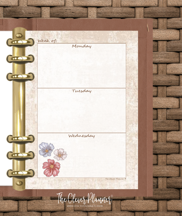 Spring - Undated Weekly Planner Refill