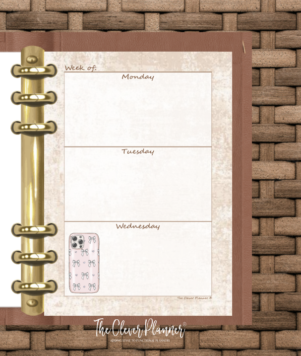 Spring - Undated Weekly Planner Refill