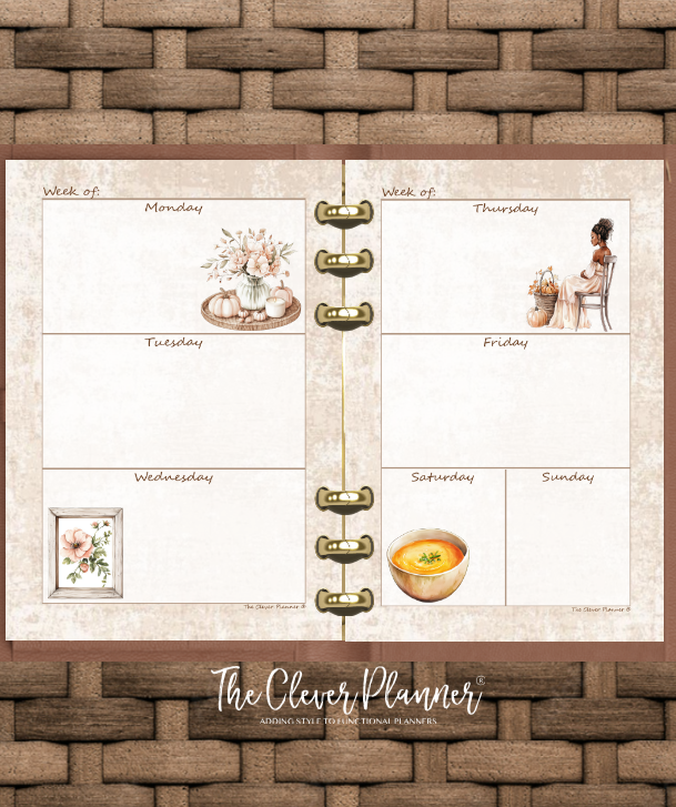 Thanksgiving - Undated Weekly Planner Refill