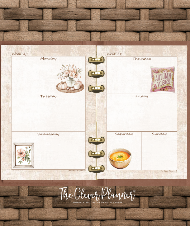 Thanksgiving - Undated Weekly Planner Refill