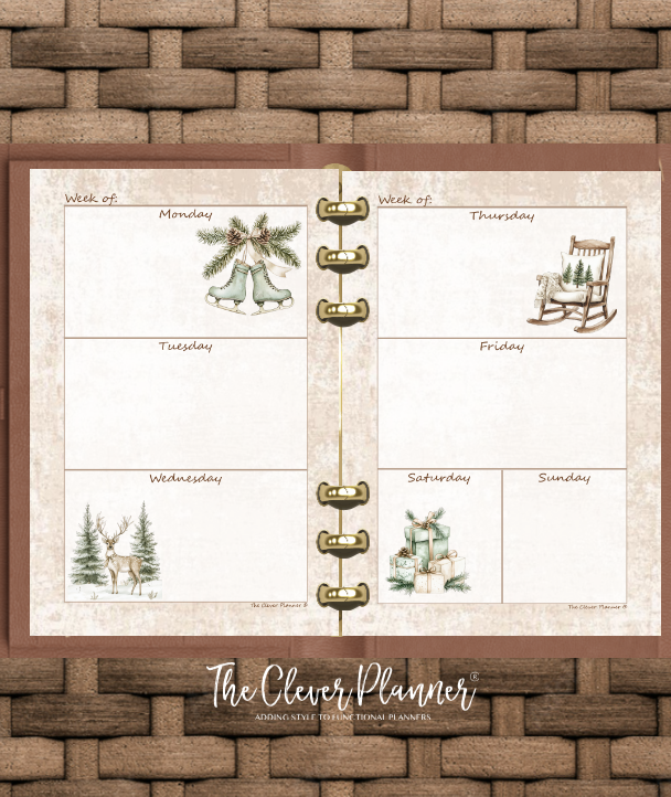 Christmas - Undated Weekly Planner Refill