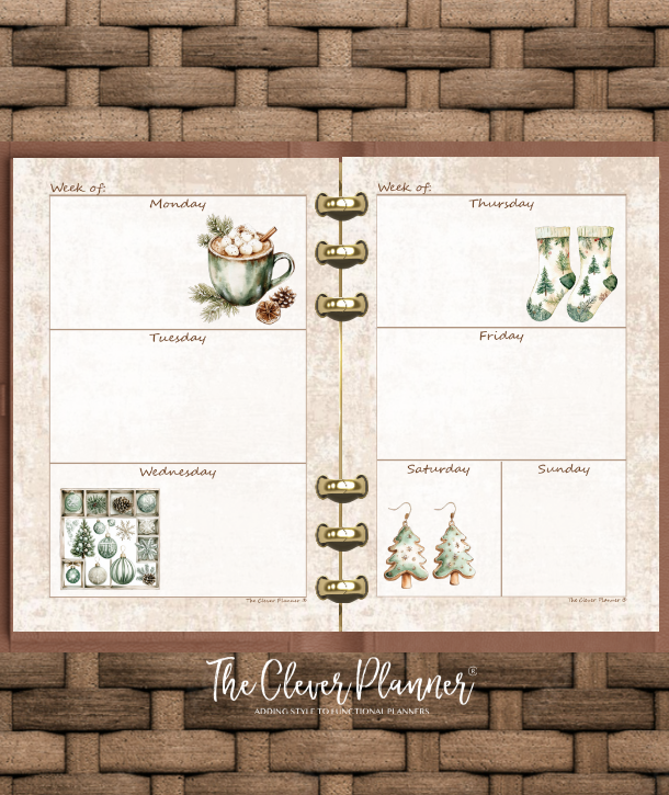 Christmas - Undated Weekly Planner Refill