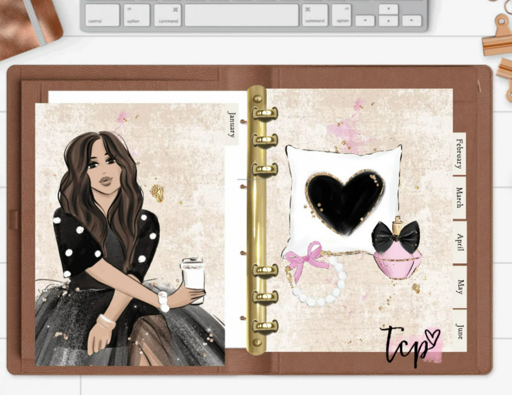 Fashion Girl 12 Month Divider Tab Set