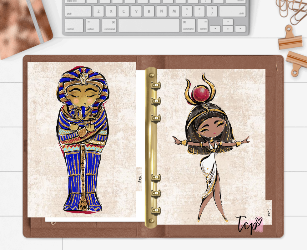 Egyptian Goddess 12 Month Divider Set