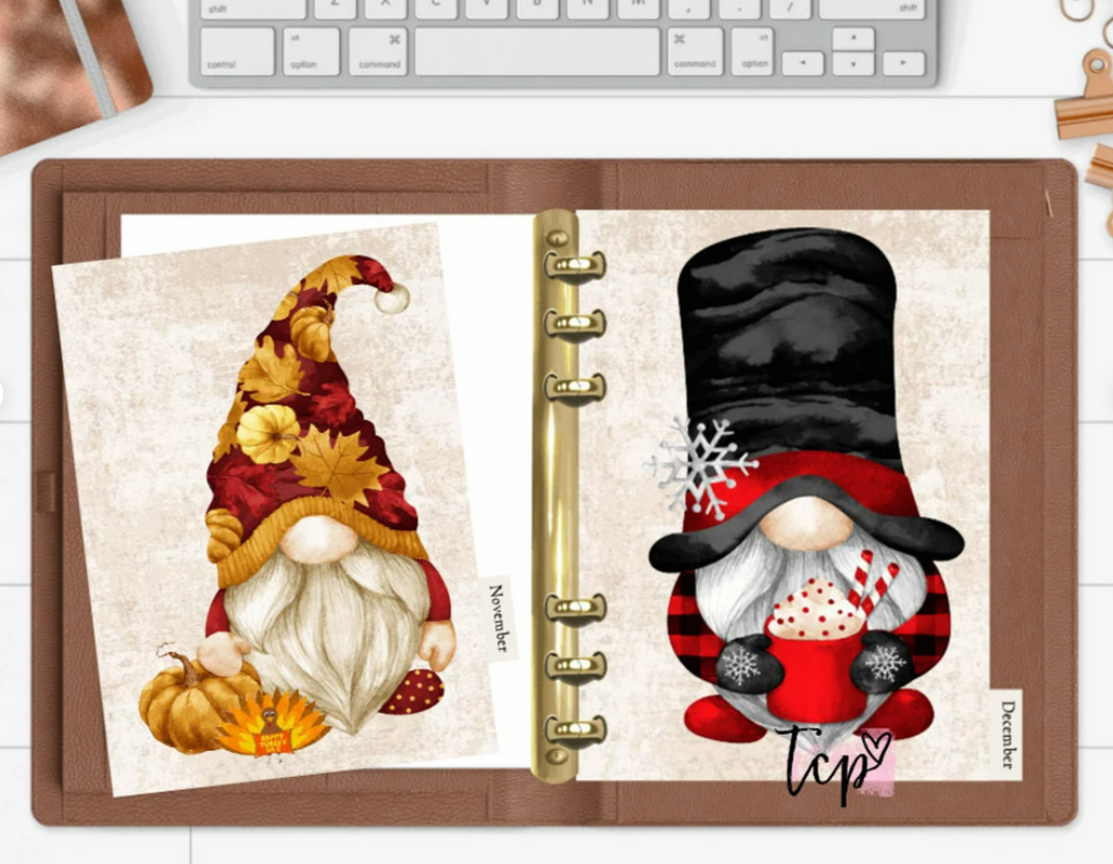 Gnome 12 Month Divider Tab Set