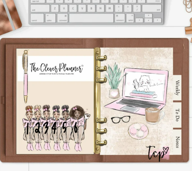 Book Lover 4 tab planner divider set