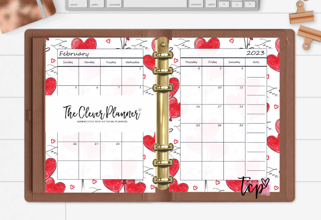 2024 Monthly Calendar (Separated) to use with monthly dividers (Holiday Print)