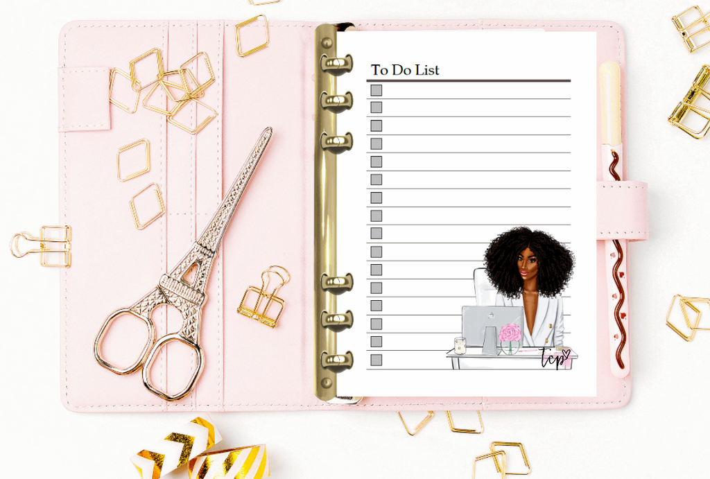 PRINTED to Do List Planner Refills A5 Kikki K Inserts Large 