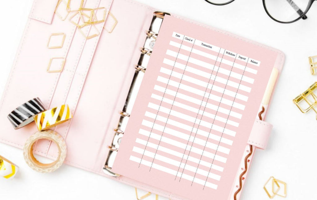 Check Register Planner Refill