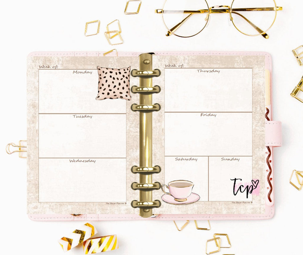 Cheetah - Undated Weekly Planner Refill