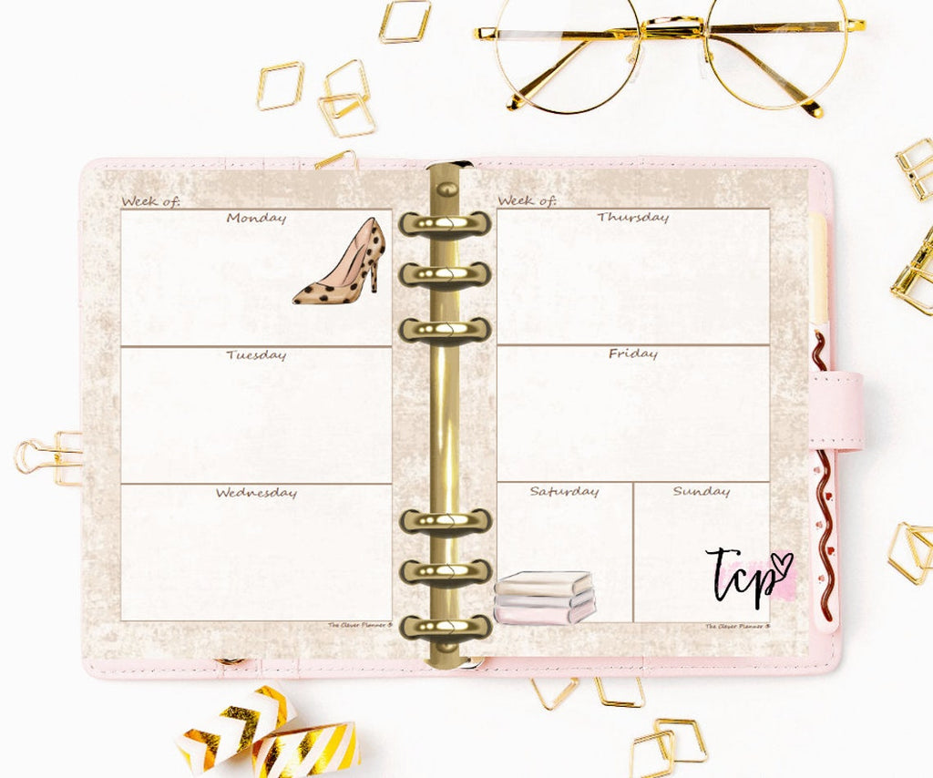 Cheetah - Undated Weekly Planner Refill