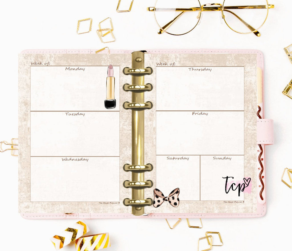 Cheetah - Undated Weekly Planner Refill