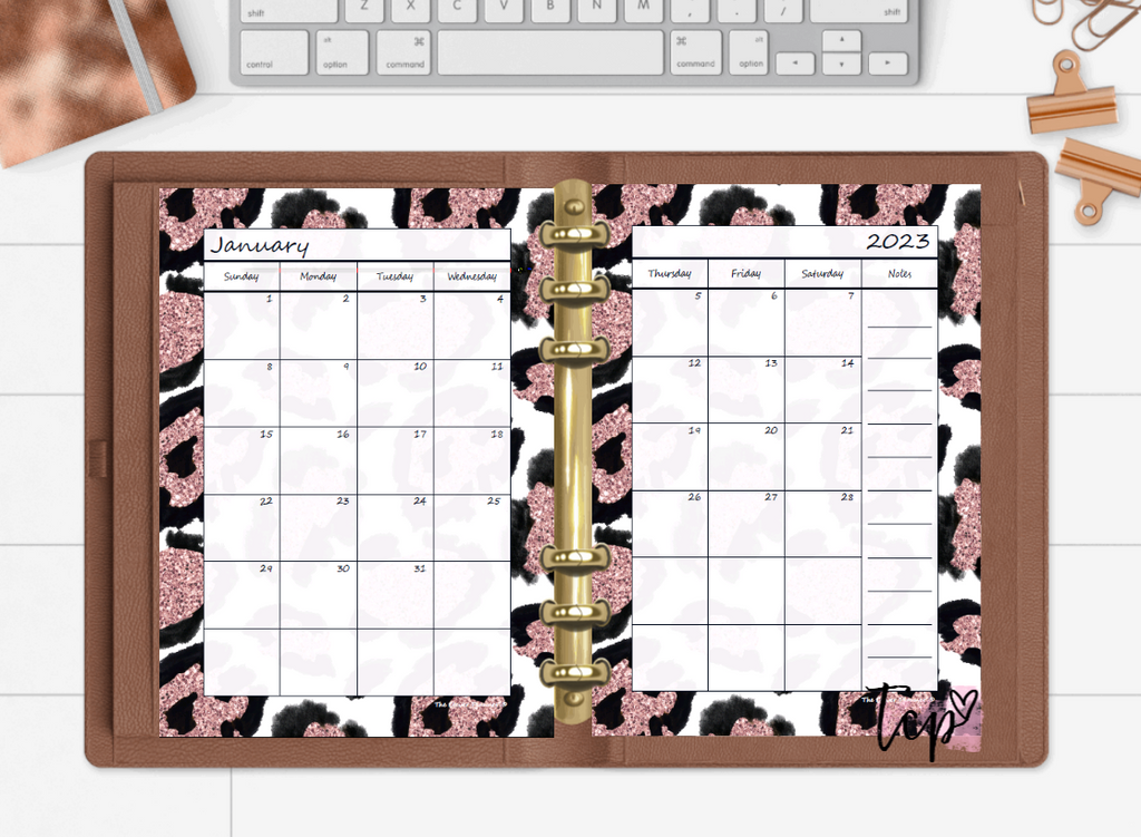 2024 Monthly Calendar (Separated) to use with monthly dividers