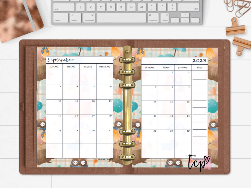 2024 Monthly Calendar (Separated) to use with monthly dividers (Holiday Print)